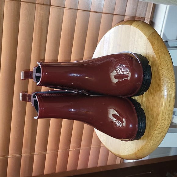 red ocean + coast women's rain boots round toe women's rain boots - Picture 4 of 10